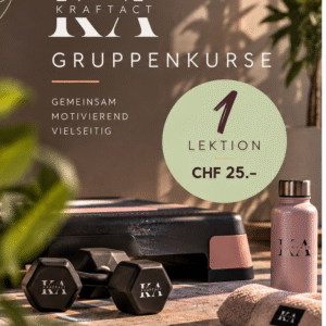 KRAFTACT Gruppenkurse – 1 Lektion CHF 25