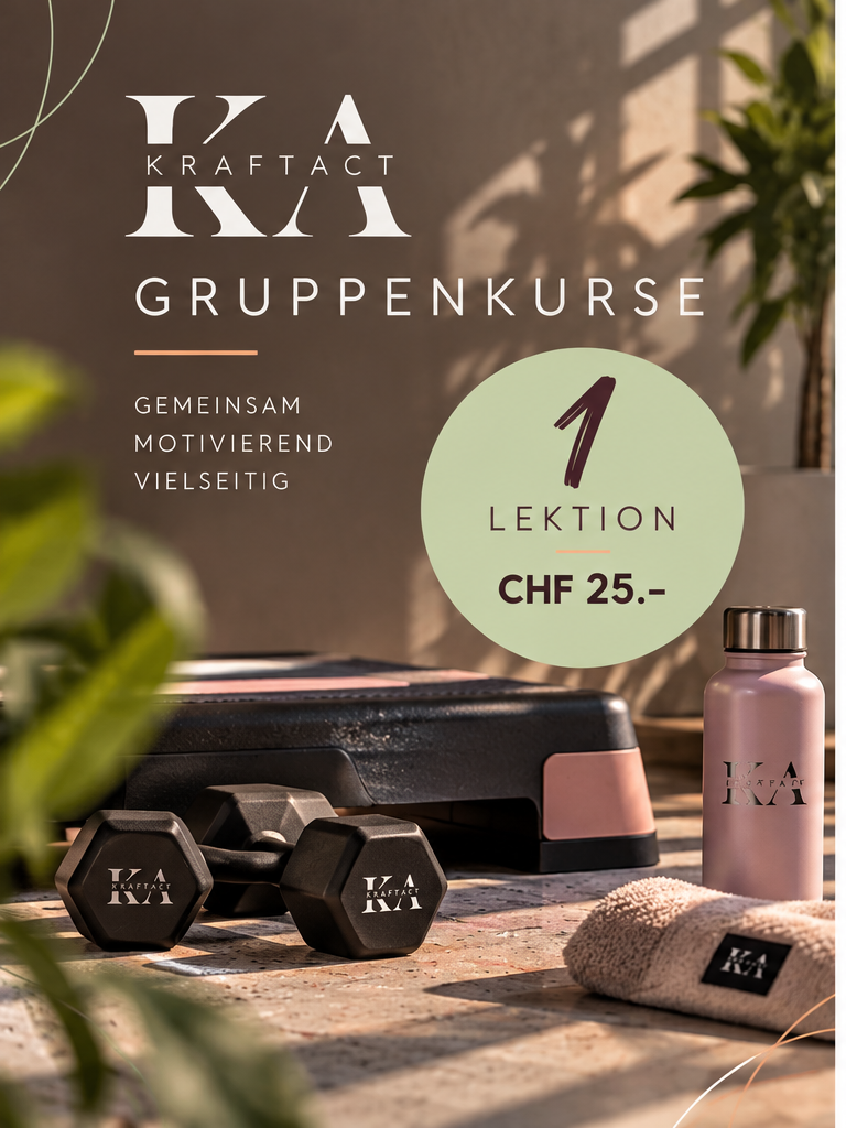 KRAFTACT Gruppenkurse – 1 Lektion CHF 25