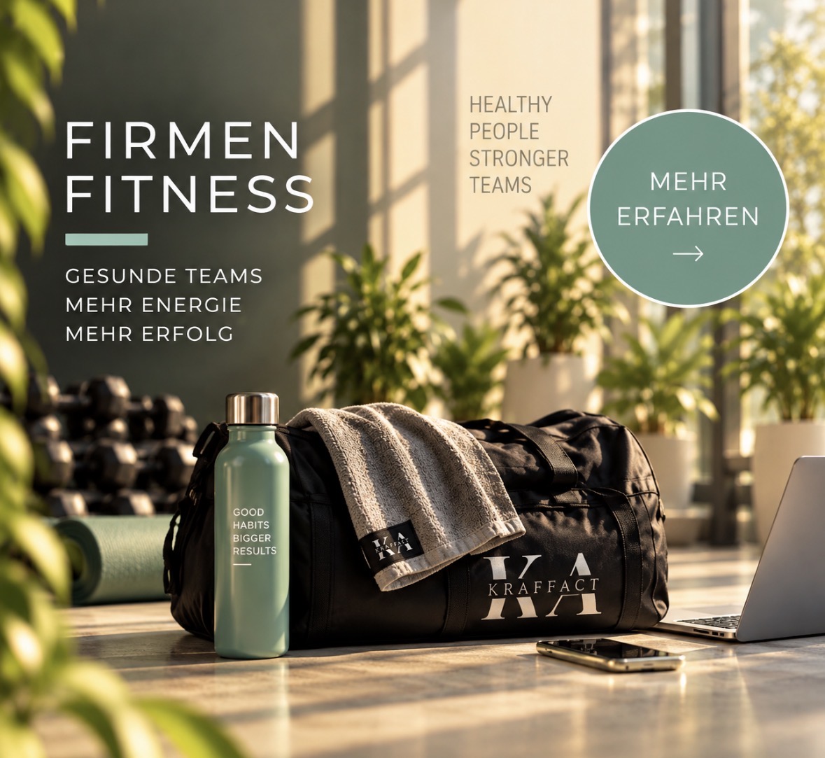 KRAFTACT Firmenfitness – gesunde Teams, mehr Energie, mehr Erfolg